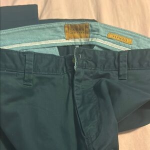 Jachs Navy Chinos Flat Front Cotton Blend